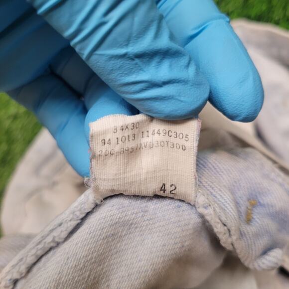 VTG 90s Lee Jeans Mens 34x28 Straight Leg Mid Rise Zipper Pockets Relaxed Fit - Picture 10 of 11